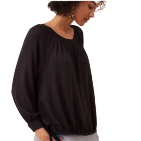 Lou & Grey Tops - Lou & Grey Signaturesoft Side Tie Top Black